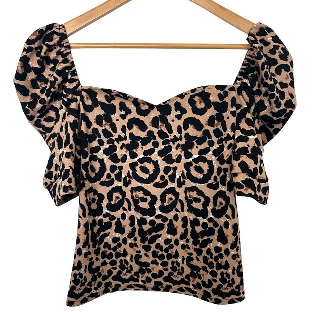 SHEIN | Privé Leopard Print Top